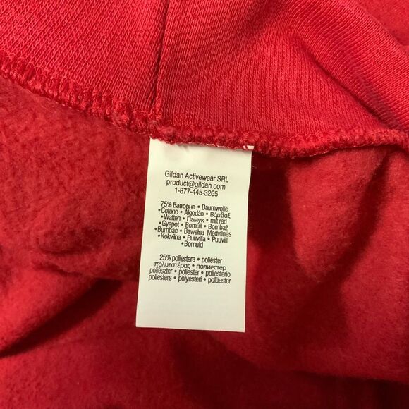 Anvil Men’s Red Christmas Llama Crewneck Sweater Size XLarge - Picture 10 of 14